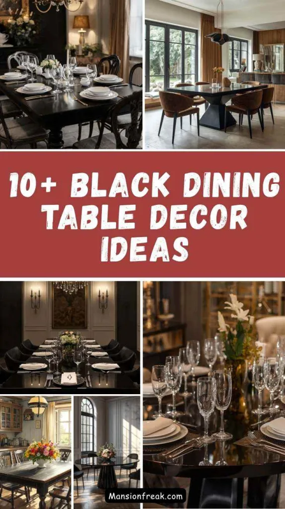 Black Dining Table Decor Ideas