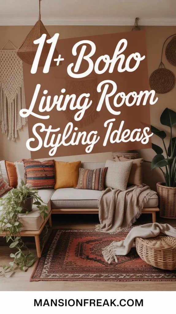 Boho Living Room Styling Ideas 