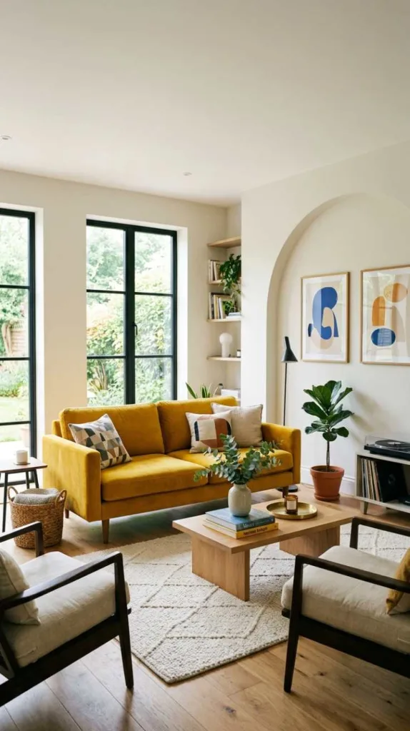11+ Colorful Living Room Ideas: Full of Personality 4 Bold Accent Furniture Pop