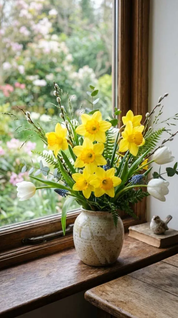 10+ Spring Flower Arrangements to Brighten Your Home 10 Bright Daffodils