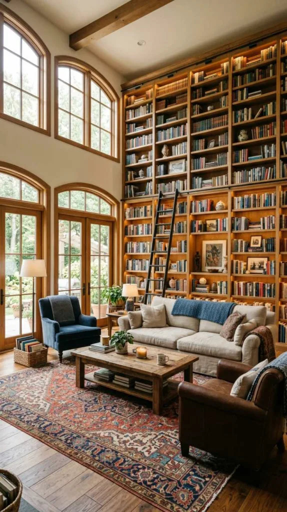 Build a Floor-to-Ceiling Library Wall