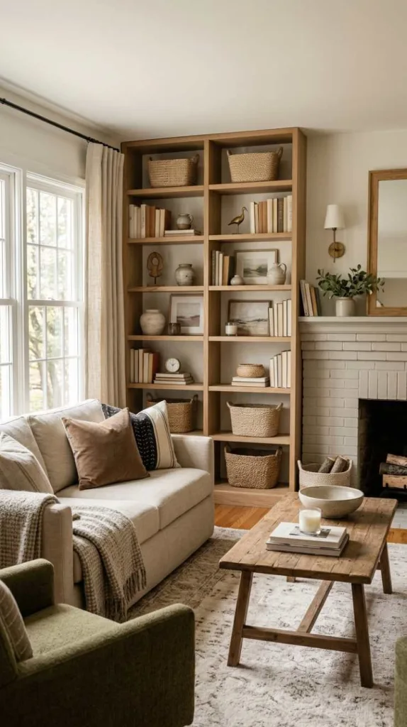 Built-In Shelf Look