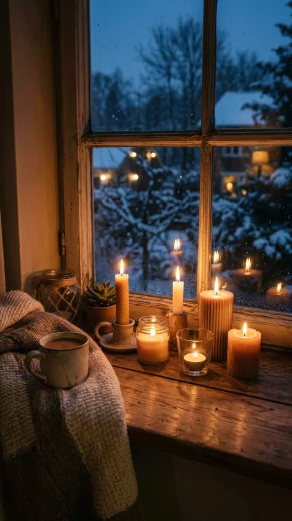 11+ Window Sill Decor Ideas to Make Your Space Feel Cozy 11 Candle Corners
