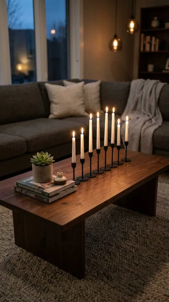 Candle Line Arrangement