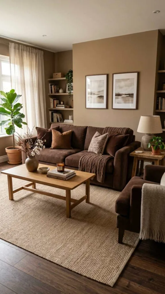 11+ Brown Living Room Decorating Ideas You'll Love 6 Chocolate Accent Shift