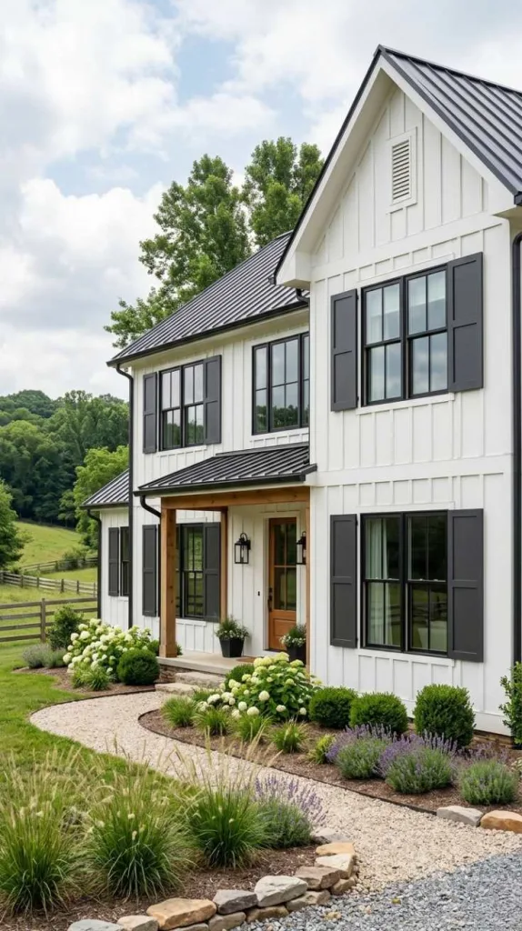 12 Exterior Window Shutter Ideas That Add Instant Charm 4 Clean Flat Panel Shutters