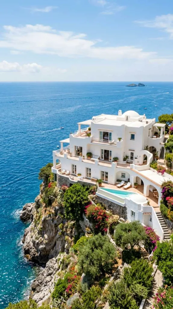 Cliffside White Villa