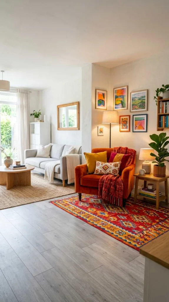 11+ Colorful Living Room Ideas: Full of Personality 9 Color Corner Highlight