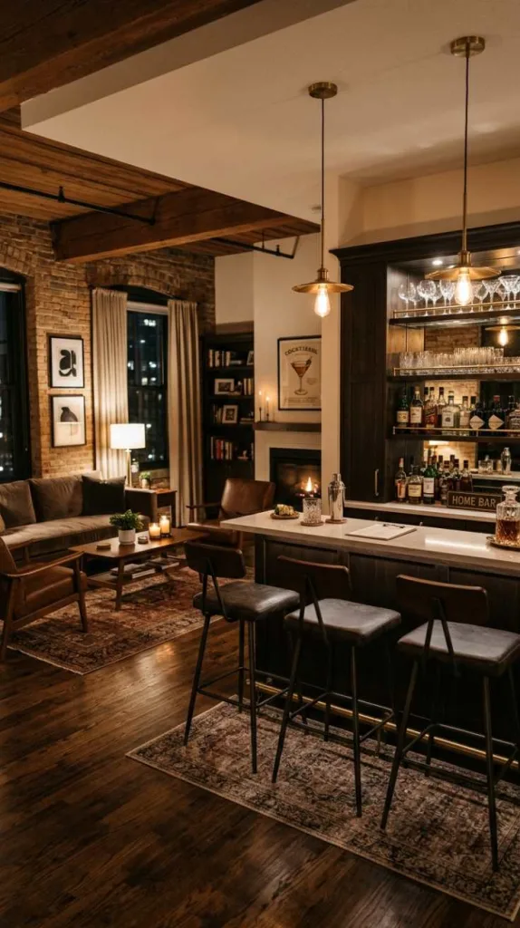 Create a Home Bar Lounge