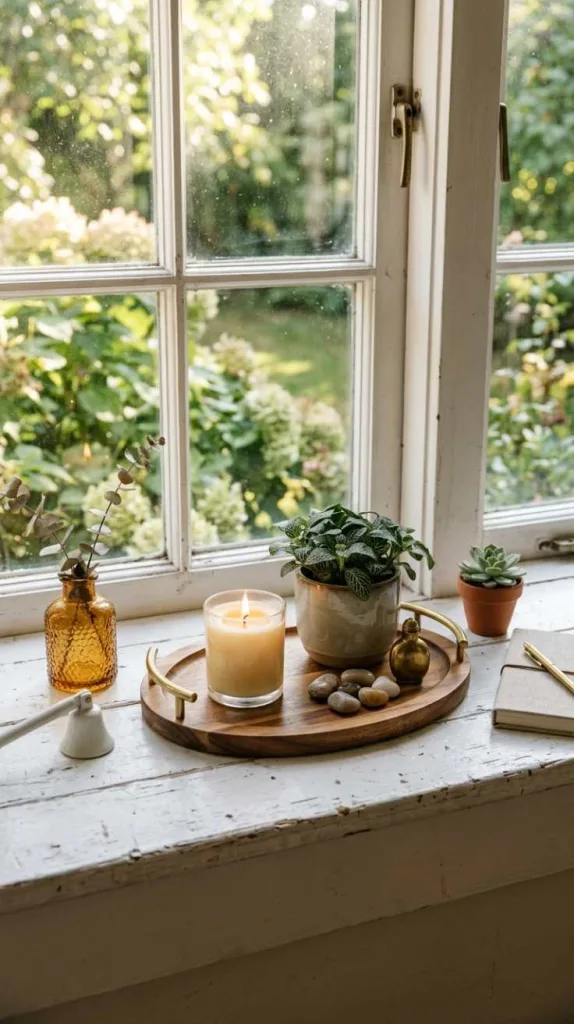 11+ Window Sill Decor Ideas to Make Your Space Feel Cozy 7 Decorative Trays