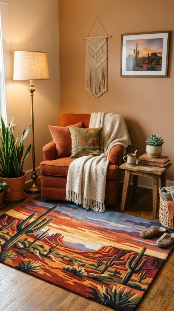 Desert Sunset Rug Styling