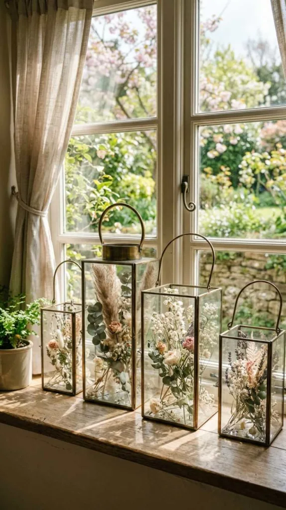 Dried Flower Eco Lantern Style