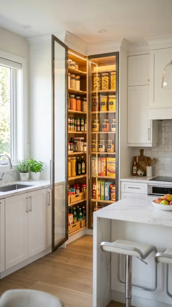 Dual Access Corner Pantry
