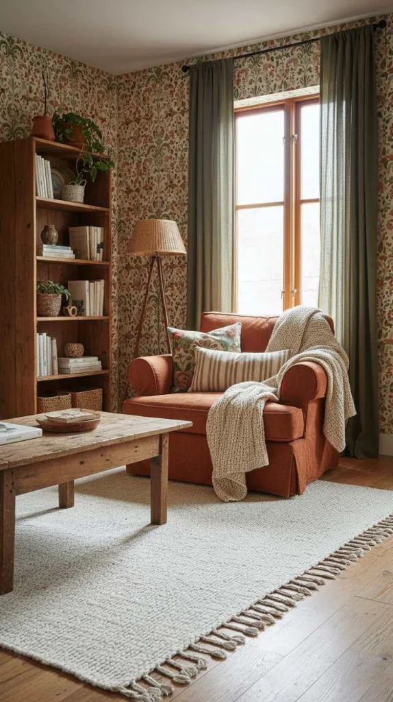 Earthy Folk Pattern Walls