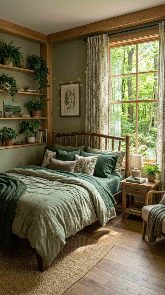 Earthy Green Bedding