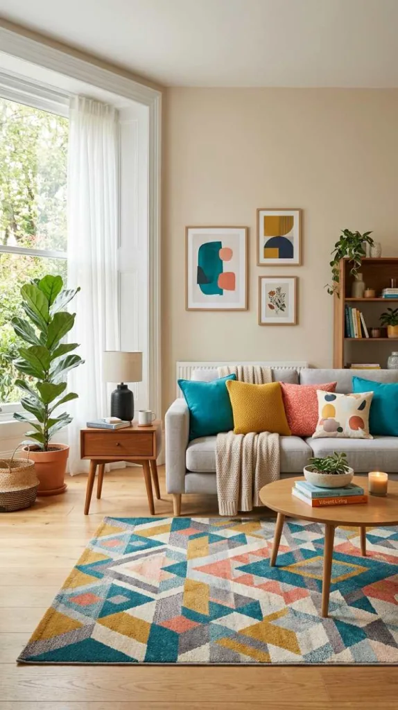 11+ Colorful Living Room Ideas: Full of Personality 3 Eclectic Color Layer Mix