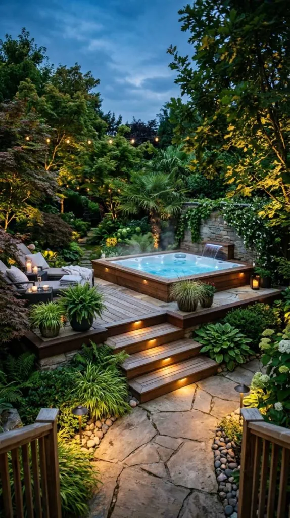 Elevated Platform Spa Design