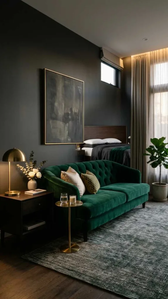 Emerald Velvet Elegance Statement