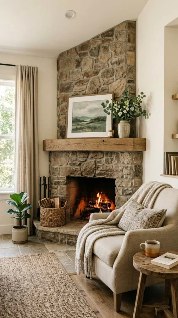 Fireplace Corner Nook