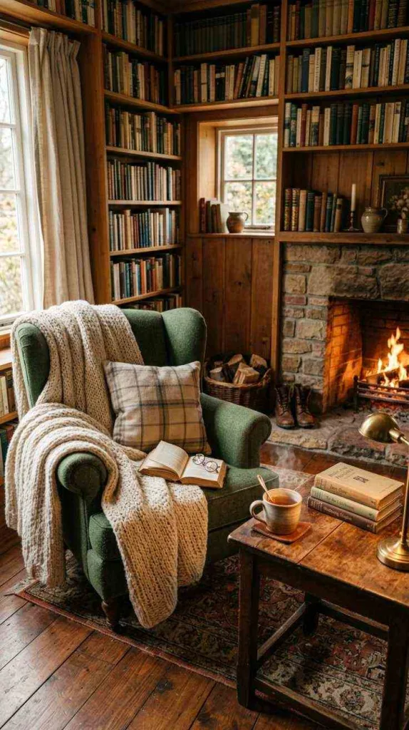 Fireplace Reading Retreat
