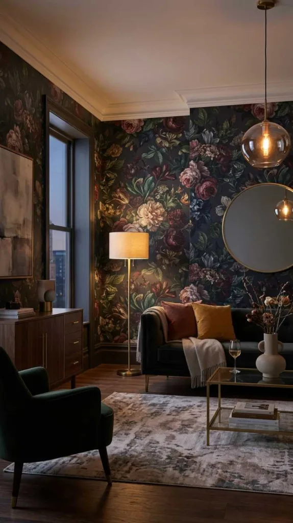 Floral Drama Walls