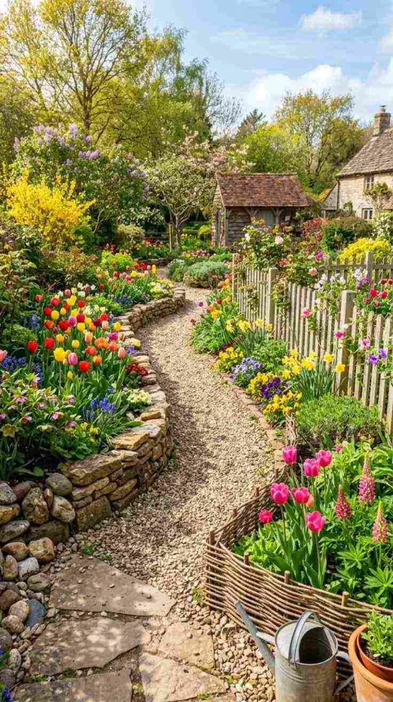 10+ Spring Garden Decor Ideas to Refresh Your Outdoor Space 11 Flower Bed Borders