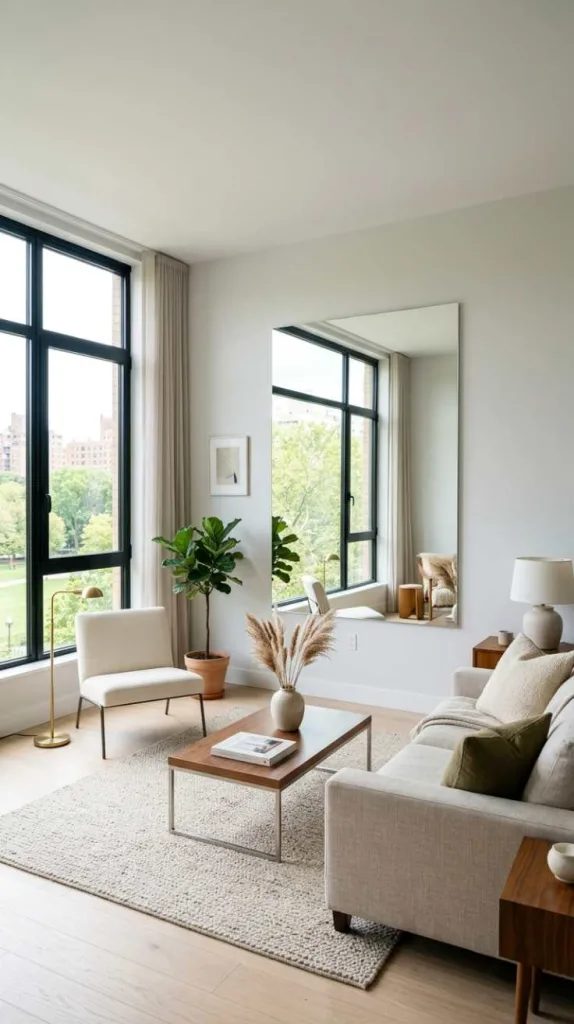 Frameless Minimal Mirror Design