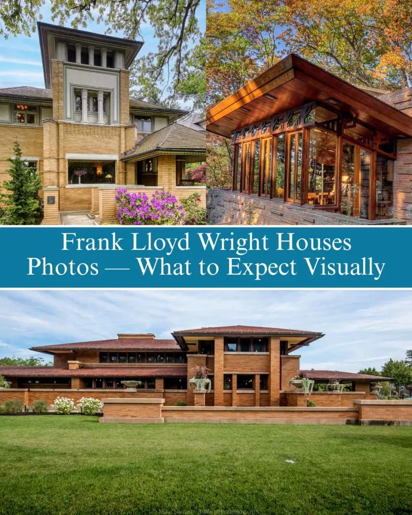 Frank Lloyd Wright Houses Photos — What to Expect Visually