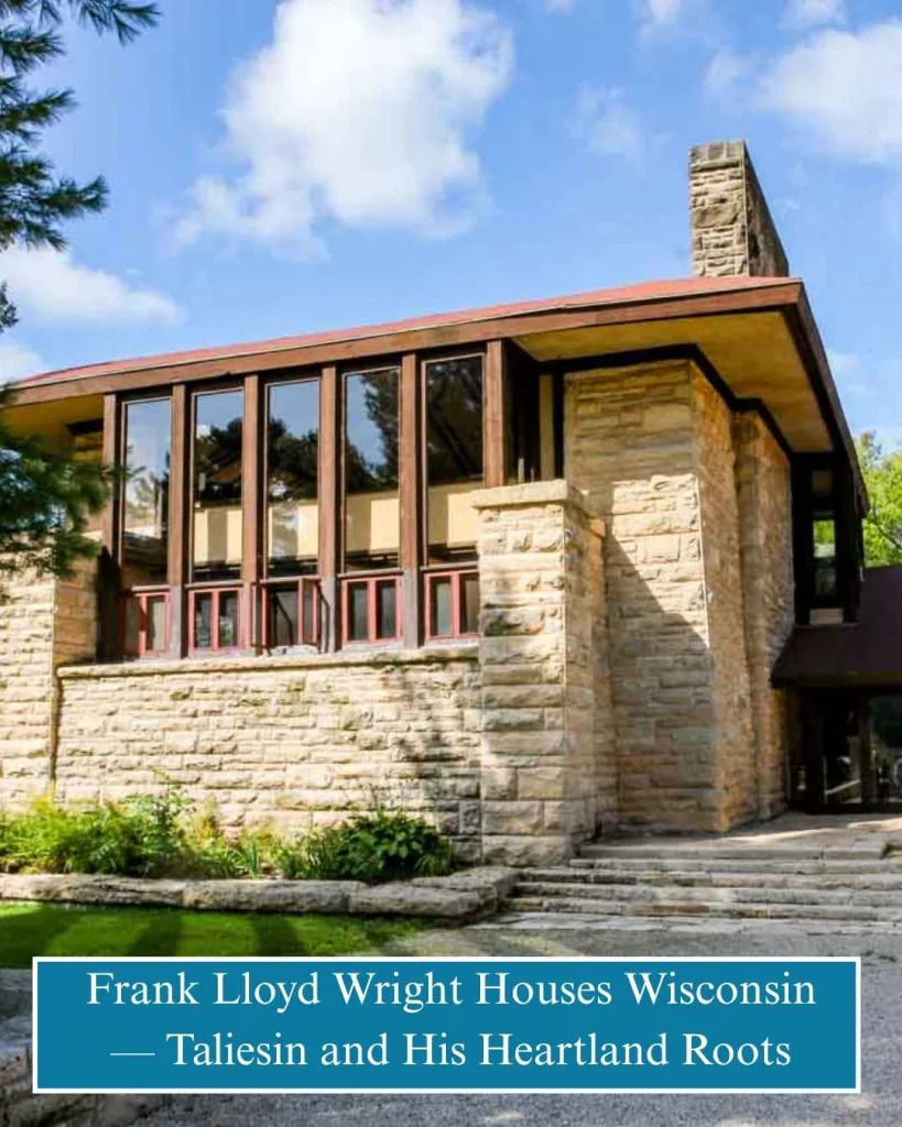 Frank Lloyd Wright Houses Wisconsin — Taliesin and His Heartland Roots