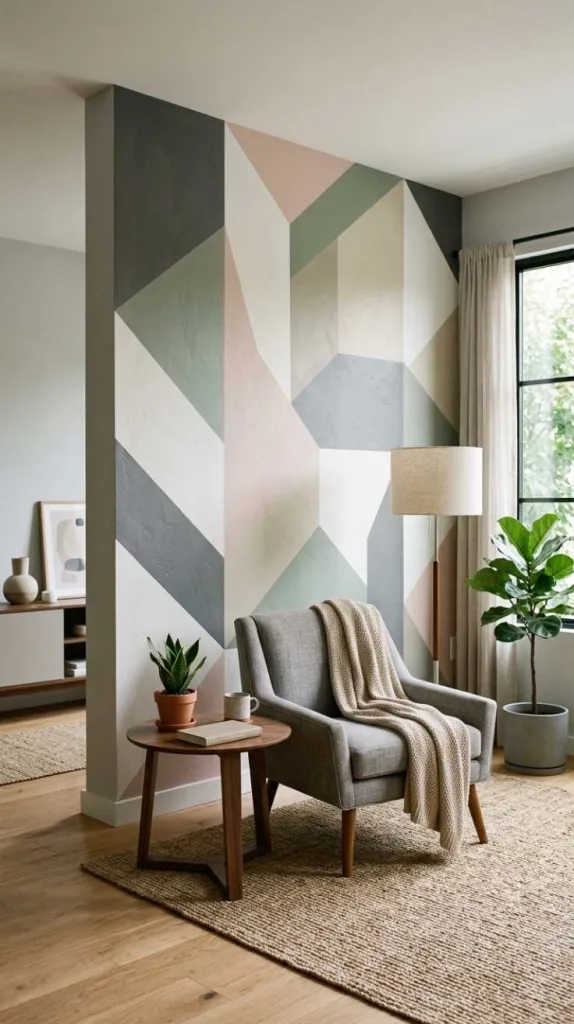 Geometric Accent Wall