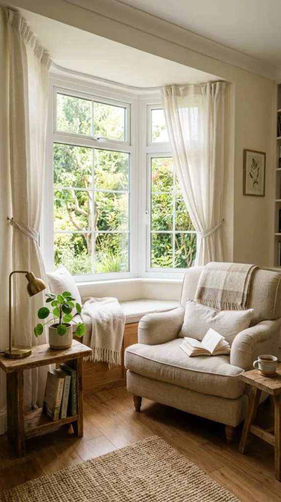 10+ Bay Window Decorating Ideas: Transform Your Space 10 Home Reading Bay Corner