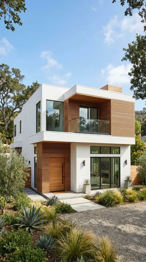 Horizontal Wood Accent Exterior