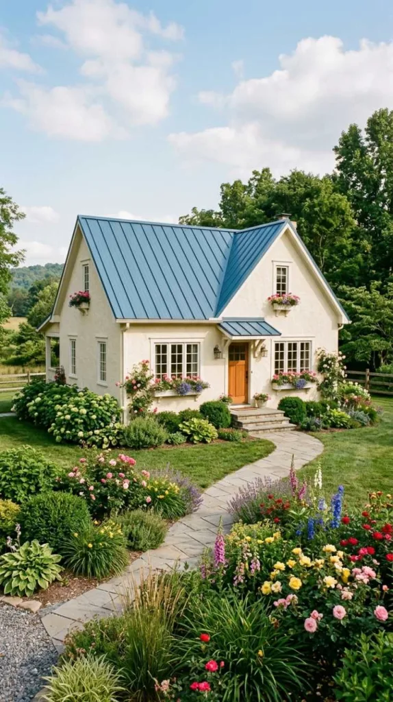Ivory and Blue Balanced Home