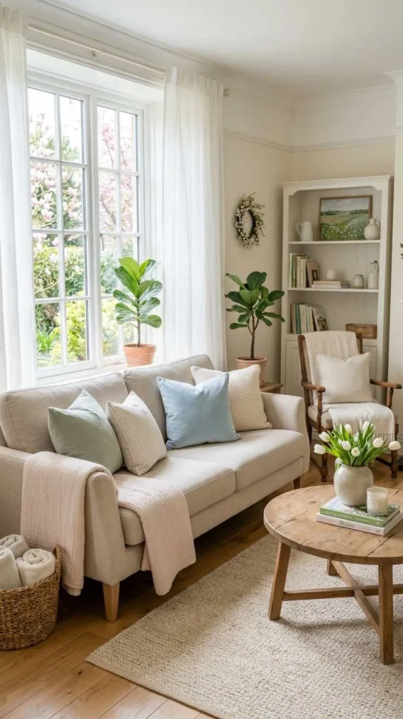 12 Spring Living Room Decor Ideas: Bright 11 Light Textile Spring Layer Shift
