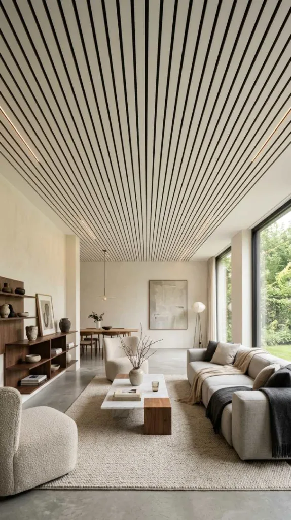 12 Decorative Ceiling Ideas That Will Make You Look Up 13 Linear Detail Ceiling Design