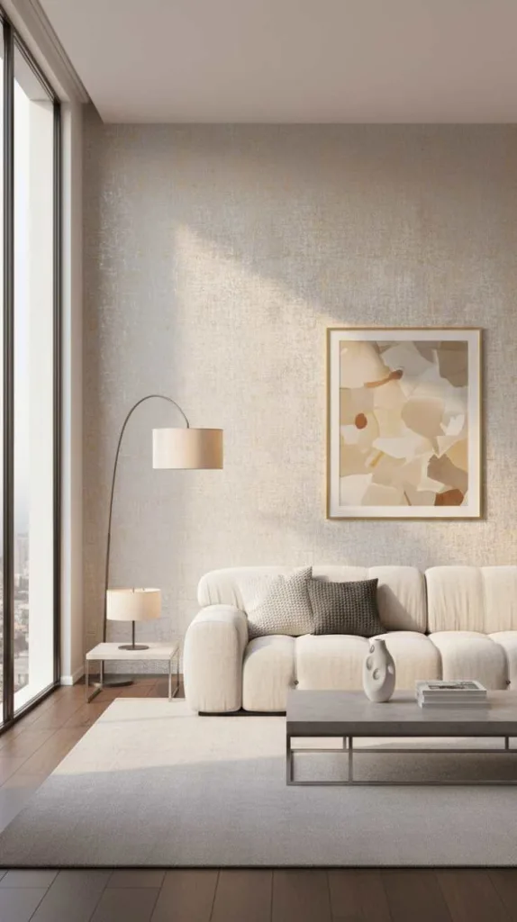 Metallic Glow Wallpaper Finish