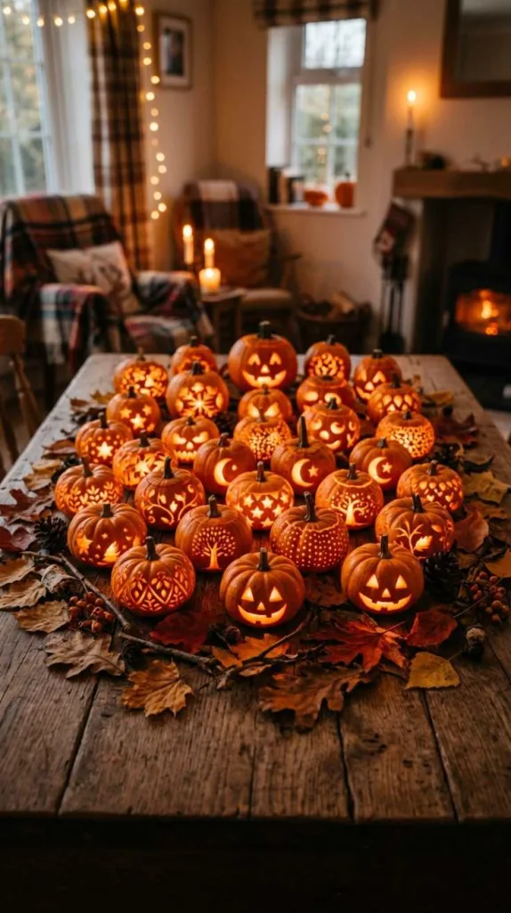 Mini Pumpkin Lantern Group