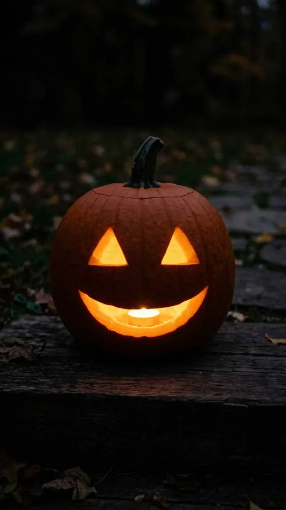 Minimal Face Pumpkin Style