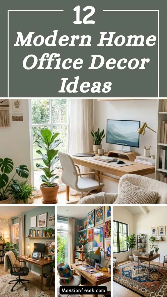 11+ Modern Home Office Decor Ideas for a Stylish Workspace 2 Modern Home Office Decor Ideas