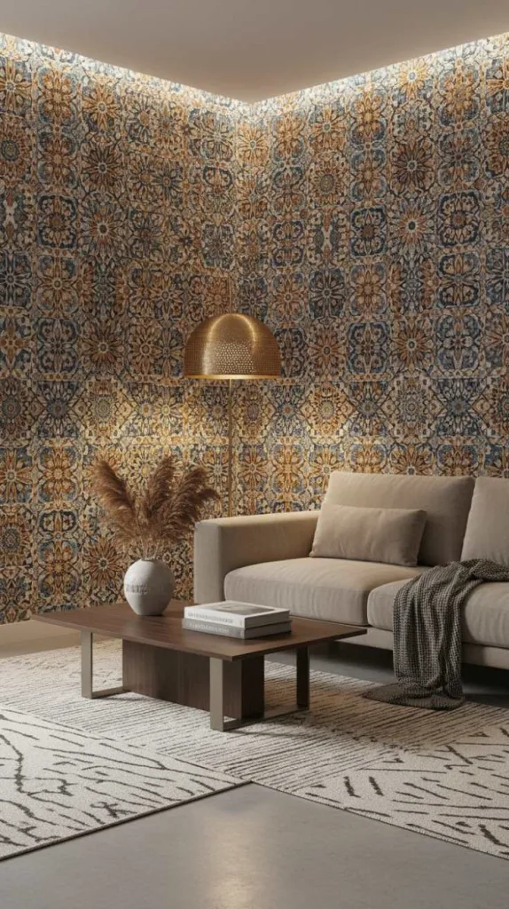 Moroccan Tile Pattern Walls