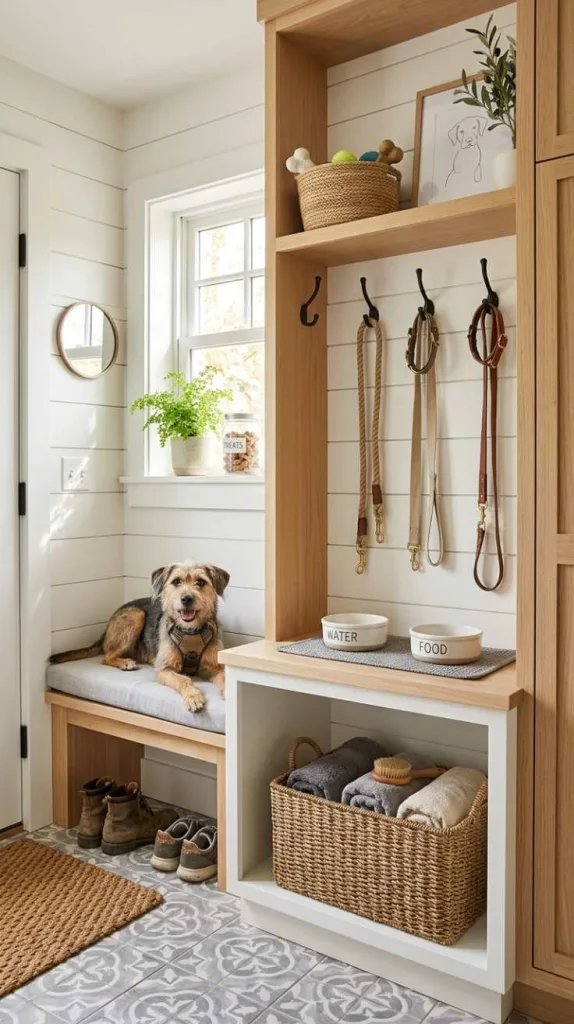 Mudroom with Pet Station