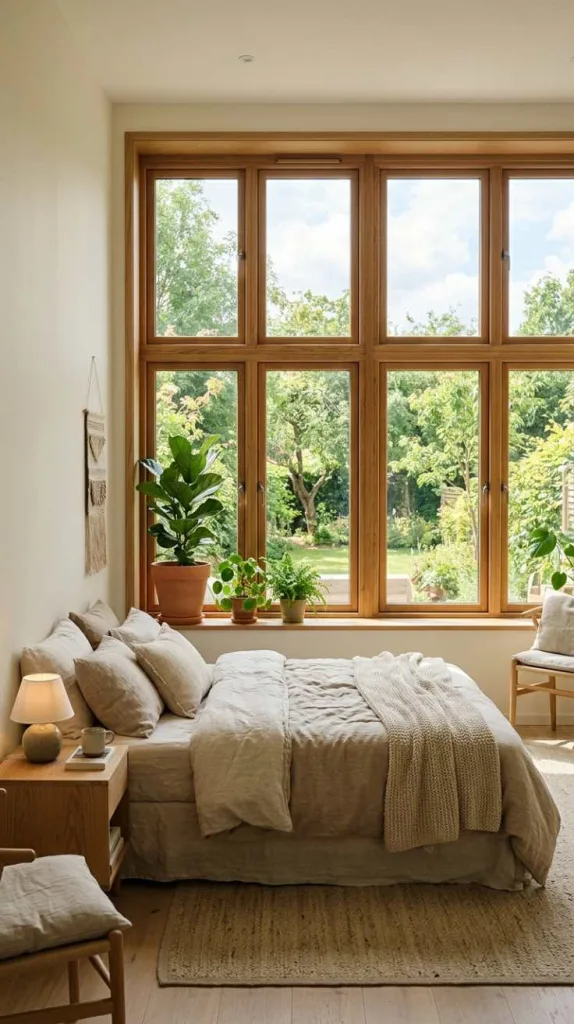 Natural Wood Window Frames