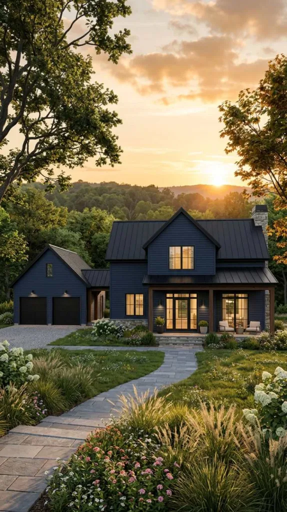 Navy Farmhouse Contrast