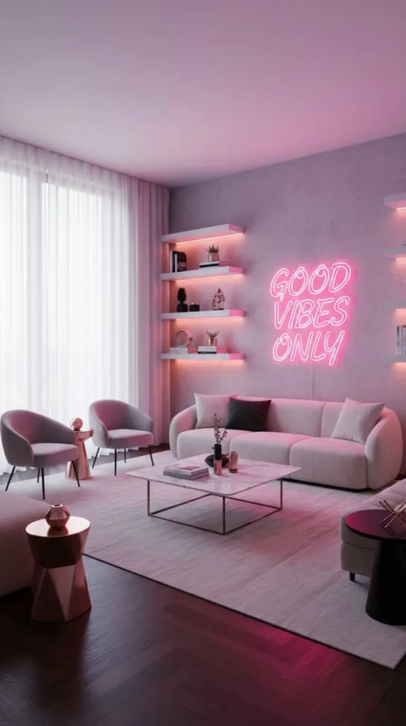 Neon Pink Statement Glow