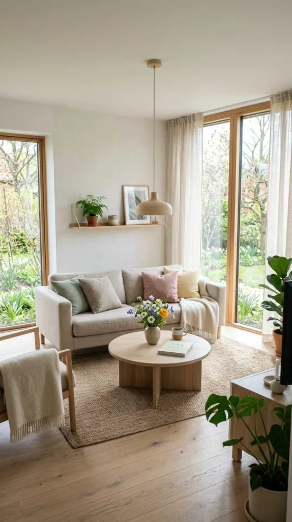 10+ Spring Decor Inspiration for Living Rooms that Feel Fresh 10 Nordic Spring Calm