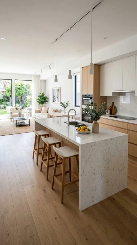 Open Concept Island Flow