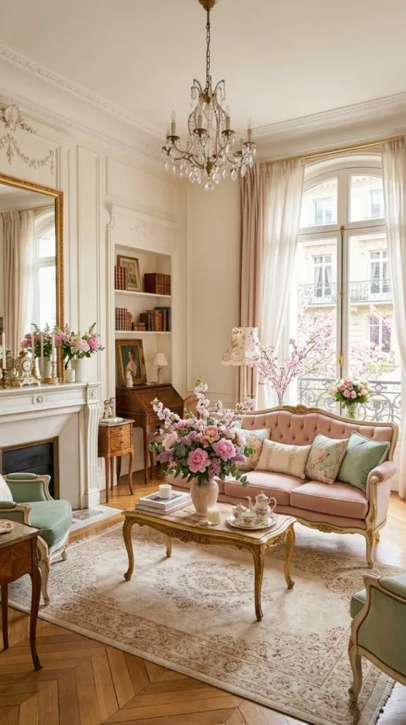 10+ Spring Decor Inspiration for Living Rooms that Feel Fresh 8 Paris Spring Elegance