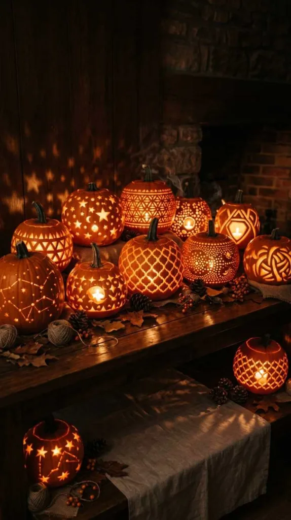 Pattern Glow Pumpkin Style