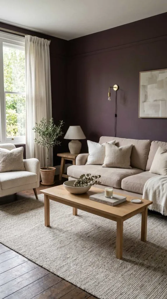 10+ Plum Paint Colors to Transform Your Space with Moody Elegance 13 Plum with Soft Neutral Blend