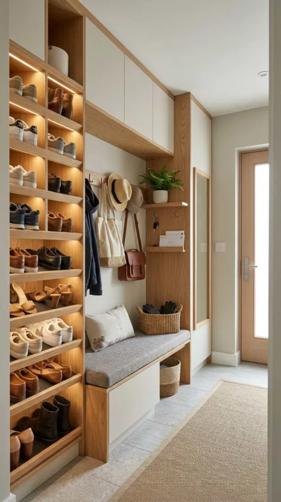 Practical Shoe Storage Setup